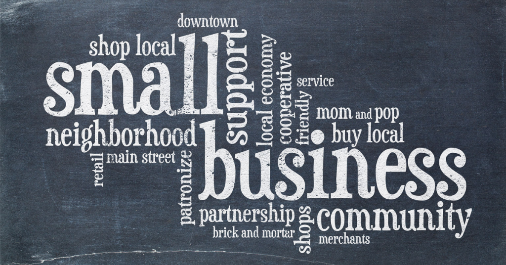 Support Small Business wording in a diagram