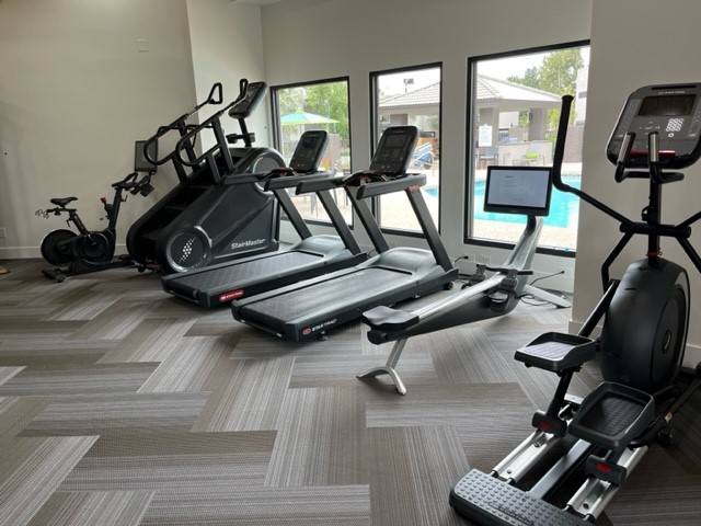 Fitness Center with various cardio products