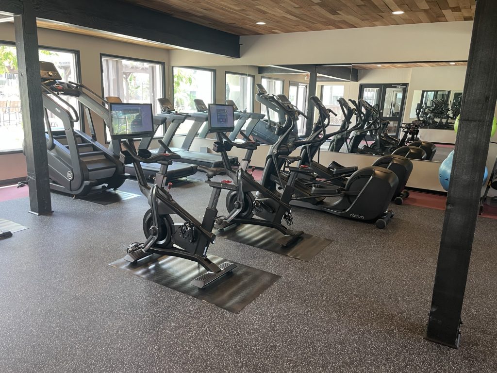 Fitness Center with updated cardio